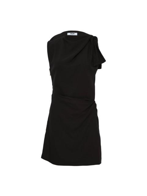 Flamed Viscose Canvas Dress