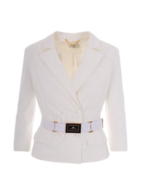 belted fitted jacket