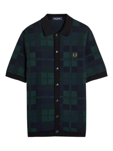 tartan button-up shirt