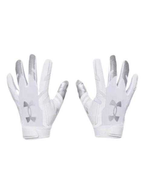 Under Armour F8 Football Gloves 'White Metallic Silver' 1368851-100