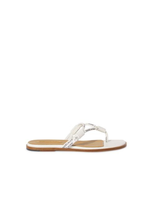 White Shoelace Sandals