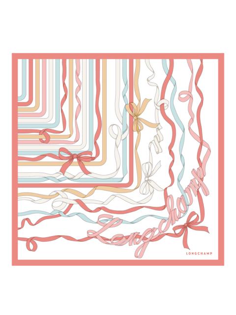 Rubans Longchamp Silk scarf 50 Cream - Silk