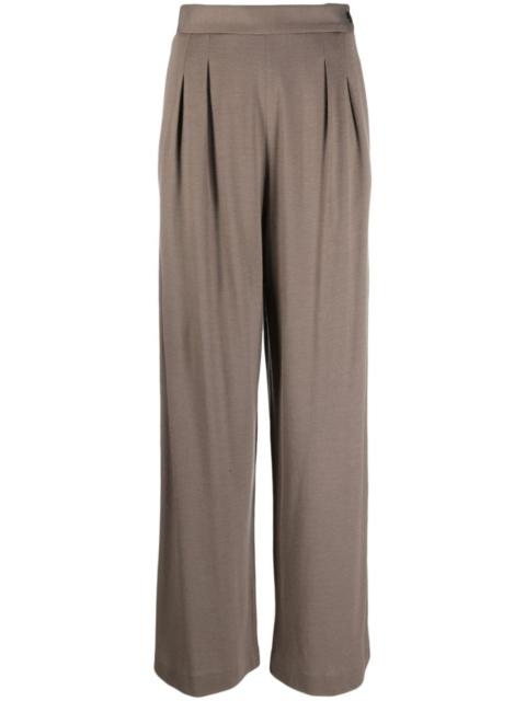 pleated wool trousers