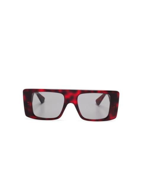 rectangular-frame sunglasses