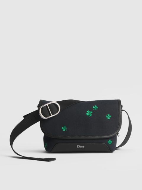 Mini Dior Jett Messenger Bag with Flap