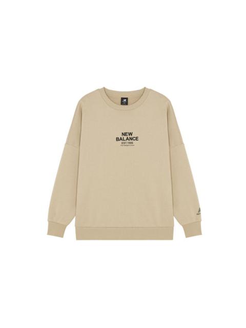 New Balance Men's New Balance 3D Logo Printing Round Neck Sports Khaki AMT14318-BEI