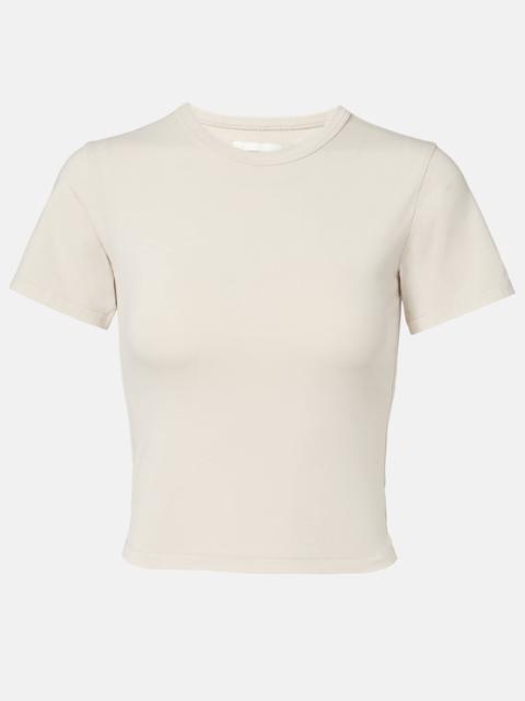 Micro cotton-blend T-shirt