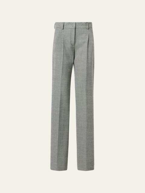 Fabri Prince Of Wales Check Straight-Leg Trousers