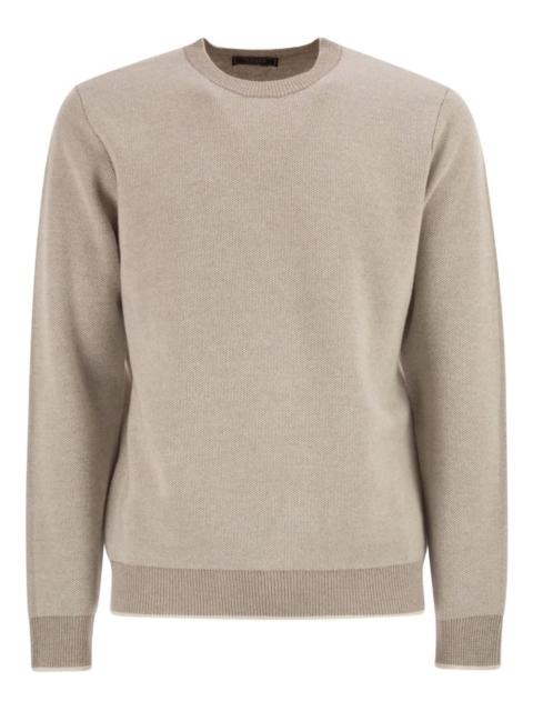 crew-neck ribbed sweater