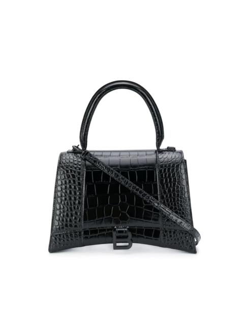 croc embossed effect tote bag