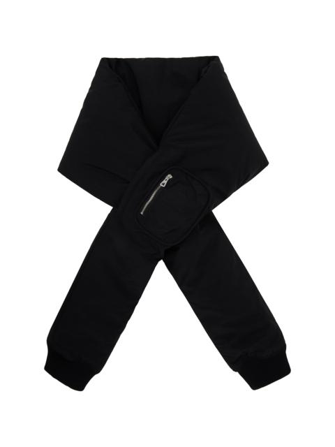 Black Padded Sleeve Scarf