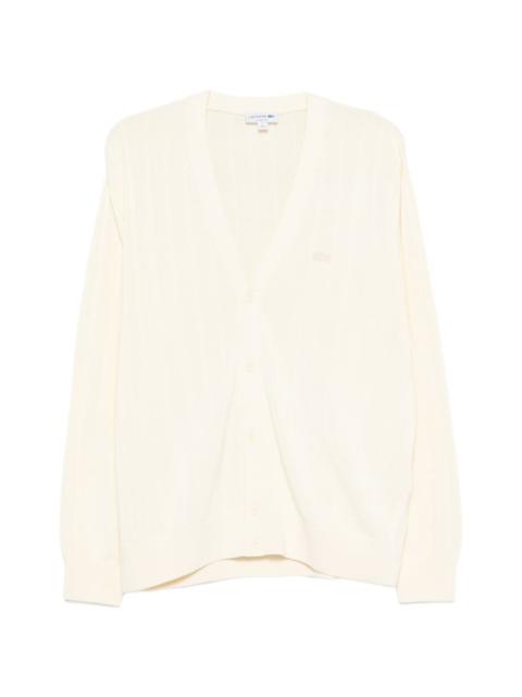 button ribbed cardigan