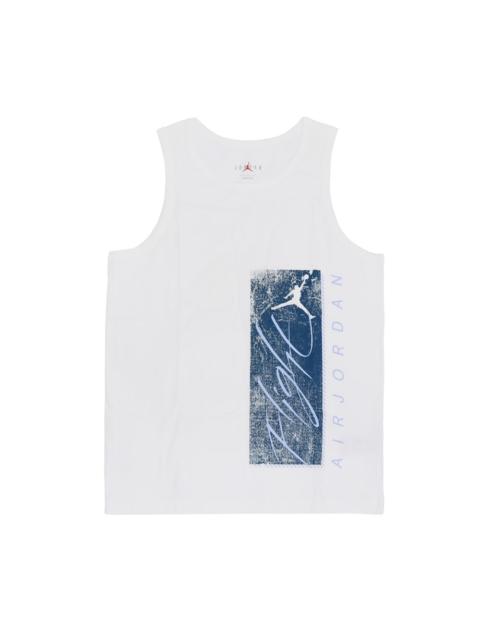 Air Jordan Essentials Graphic Tank 'White Blue' FJ2084-100