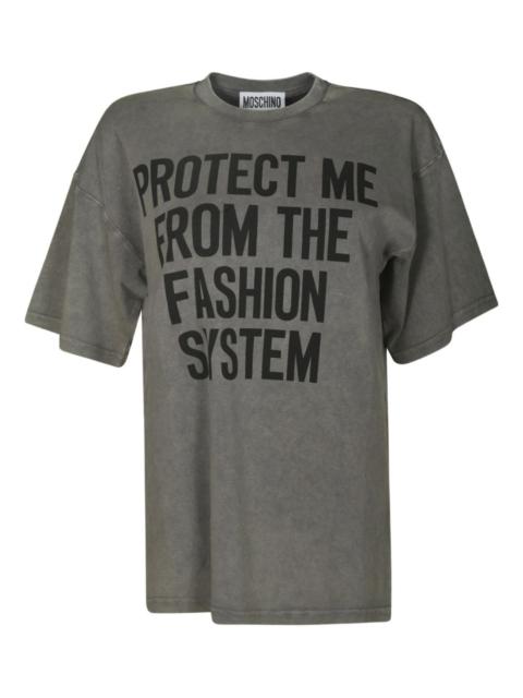 letter-print T-shirt