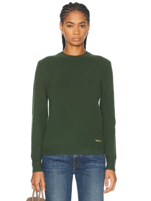 Embroidered Cashmere Crewneck Sweater