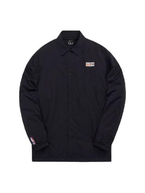 Nike x KITH New York Knicks Coaches Jacket Black CZ1801-010