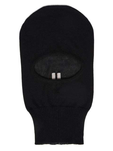 rib-hem cashmere balaclava