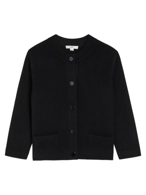 Vince Shrunken Snap Wool-blend Cardigan