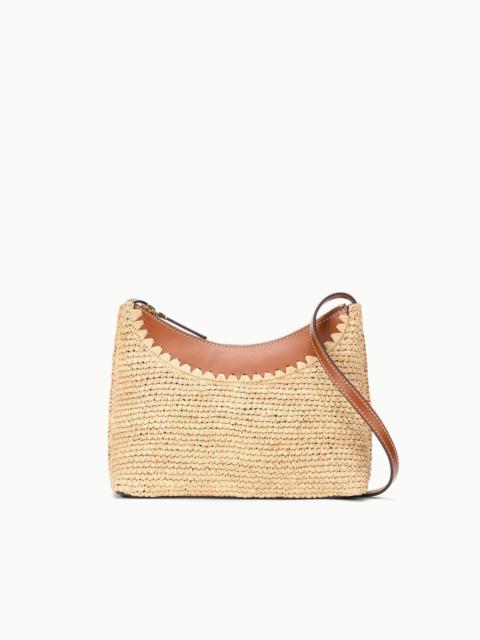 STAUD ROWEY RAFFIA BAG NATURAL TAN