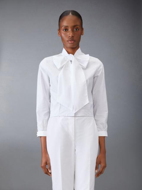 Poplin Bow Collar Blouse