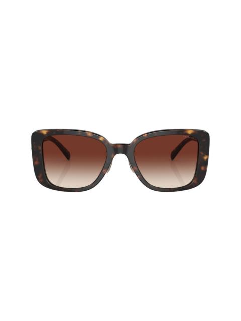 tortoiseshell-effect square-frame sunglasses