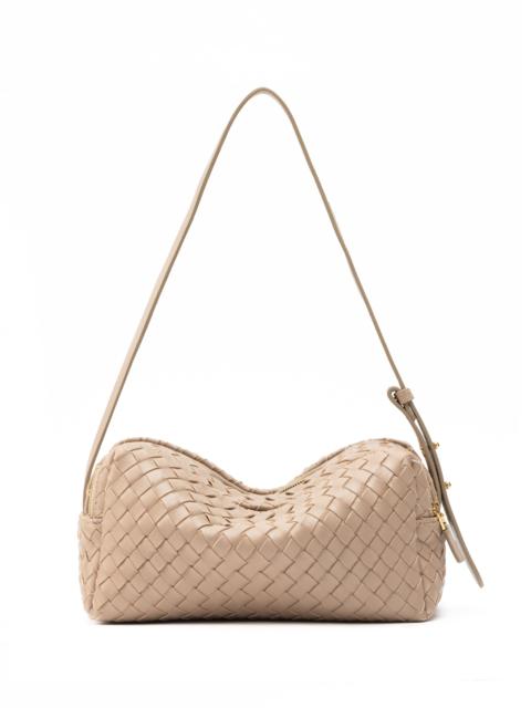 Trousse Woven Leather Taupe