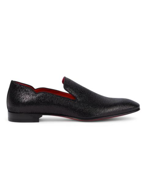 Christian Louboutin Dandy Chick Orlato Flat Loafers Black Lin Loubi
