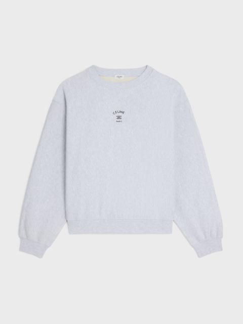 loose sweatshirt IN cotton fleece