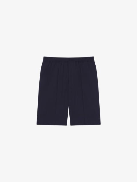 BERMUDA SHORTS IN WOOL POPLIN