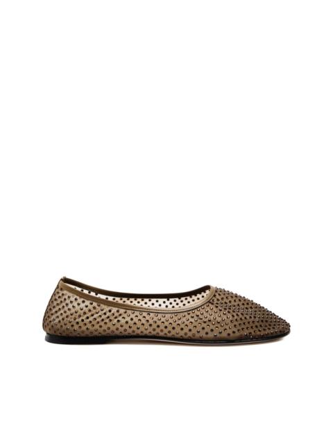 Balla crystal-embellished ballet flats