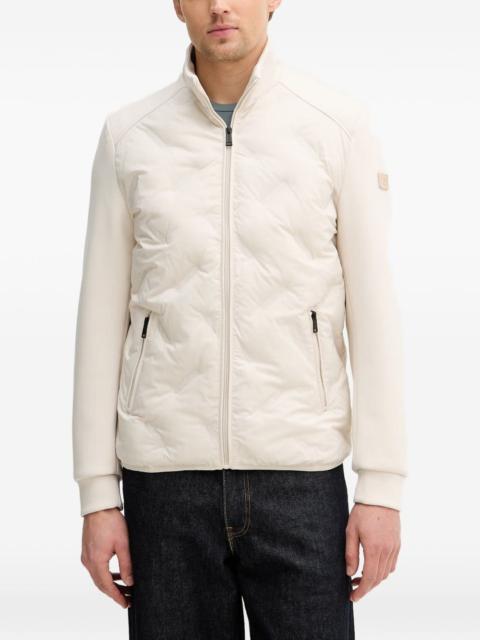 quilted zip jacket