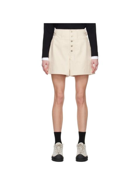Off-White Pin-Buckle Denim Shorts