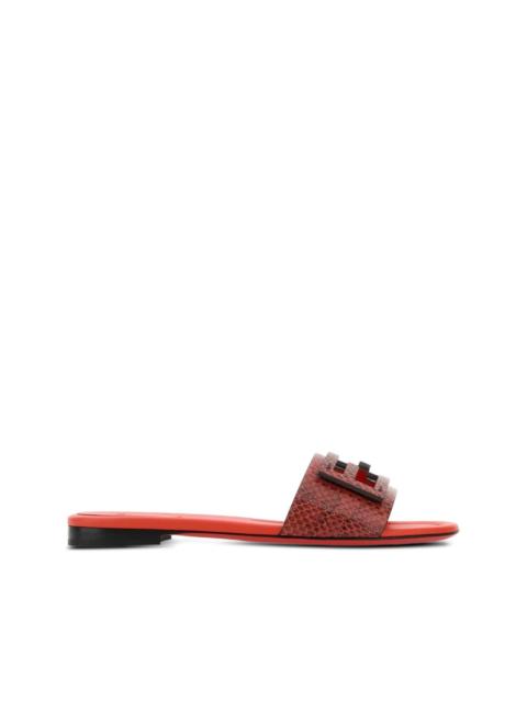 Baguette leather sandals