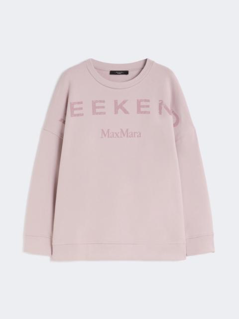 Cotton crew-neck sweatshirt - LILAC