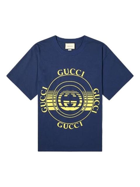 Gucci disk print oversize T-shirt