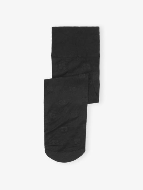 BLACK BUTTERFLY LACE SOCKS