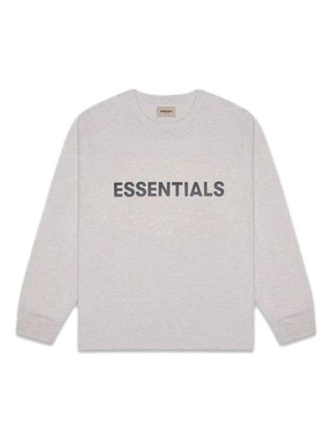 Fear of God Essentials FW20 Long Sleeve Logo Tee 'Heather Oatmeal' 0125250500230260