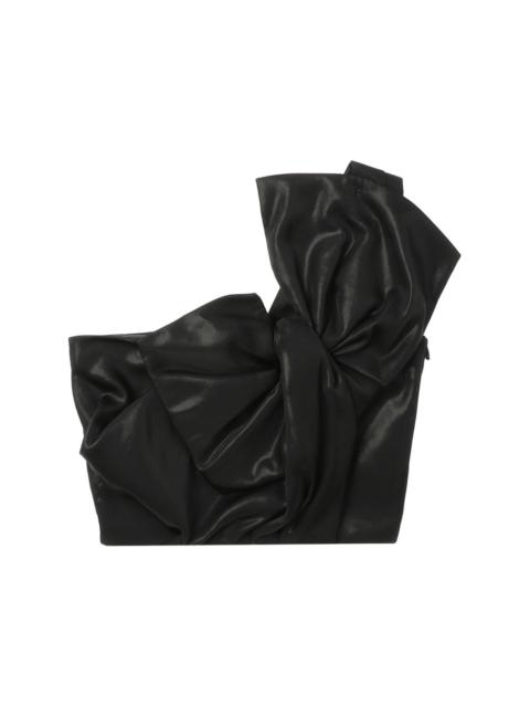 one-shoulder crop top