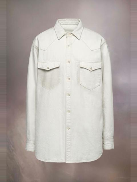 Chalk selvedge denim shirt