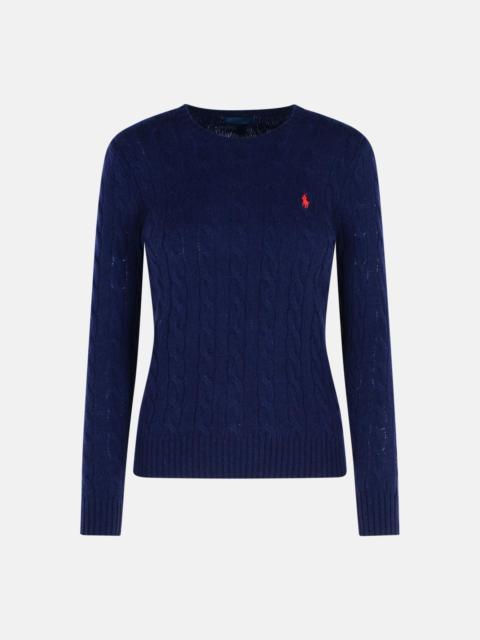 NAVY CASHMERE BLEND SWEATER