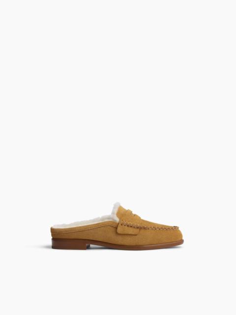 Carter Suede Shearling Mules