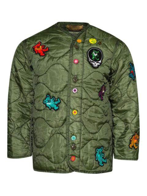patch-detail padded jacket