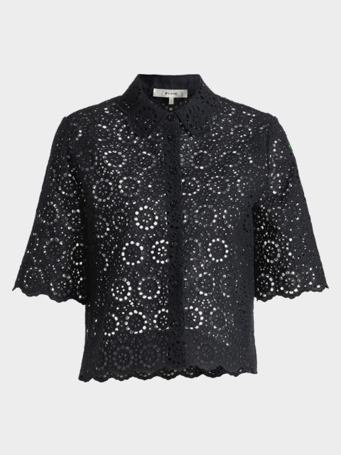The Petal Eyelet Blouse