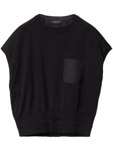 logo-embroidered T-shirt