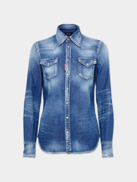 LIGHT WASH CLASSIC WESTERN SHIRT