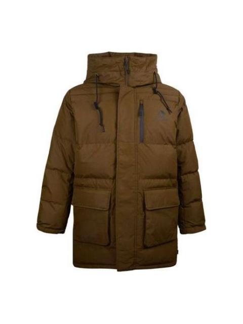 Converse Mid-Length Down Fill Puffer Jacket 'Olive Green' 10019323-A02