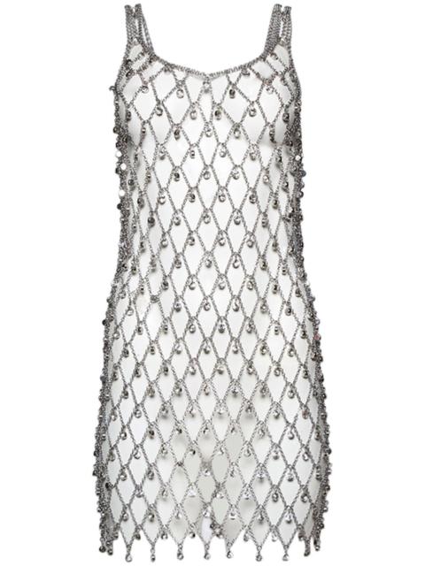 embellished-chain dress