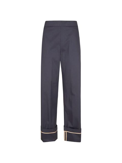 cuffed-hem trousers