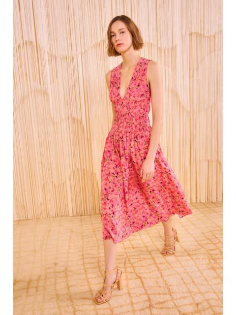 Sylvie Sleeveless V–Neck Midi Dress