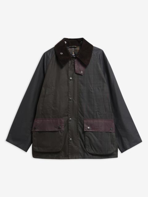 Patchwork Oversized Bedale Waxed Jacket